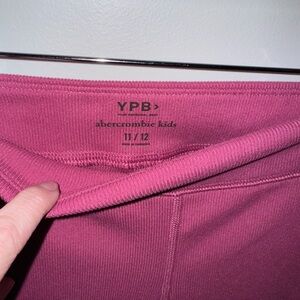 Abercrombie Kids ribbed flare leggings